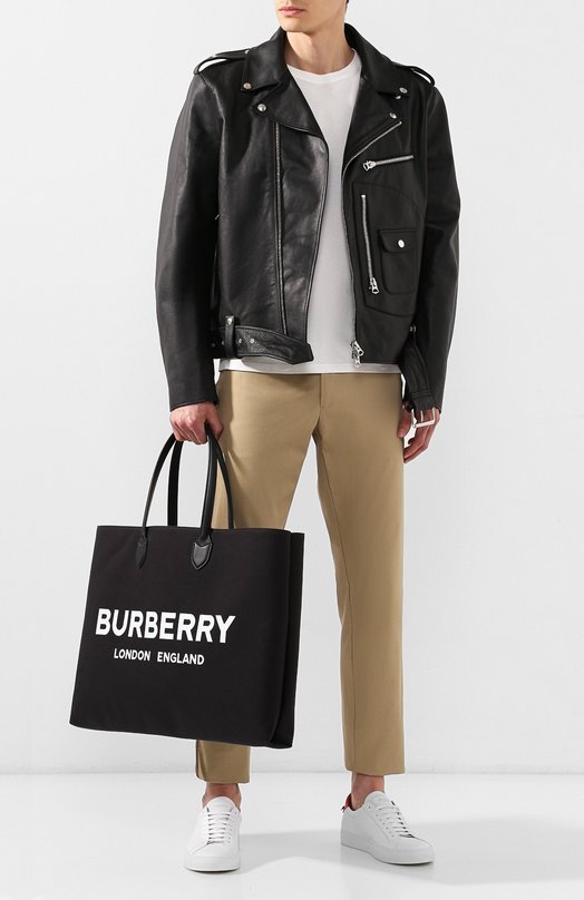 Burberry Текстильная сумка-шоппер Burberry