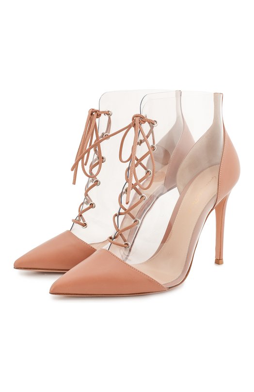 Gianvito Rossi Комбинированные ботильоны Gianvito Rossi