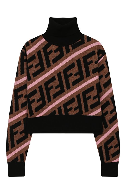 Укороченный свитер из шерсти Fendi 10586536