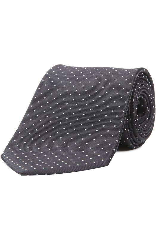 Шелковый галстук с узором Lanvin 