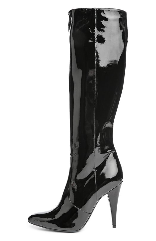 Лаковые ботфорты Fetish на шпильке Yves Saint Laurent 