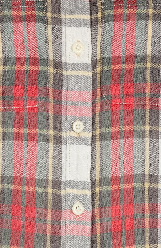 Блуза прямого кроя в клетку в накладными карманами Denim & Supply By Ralph Lauren 