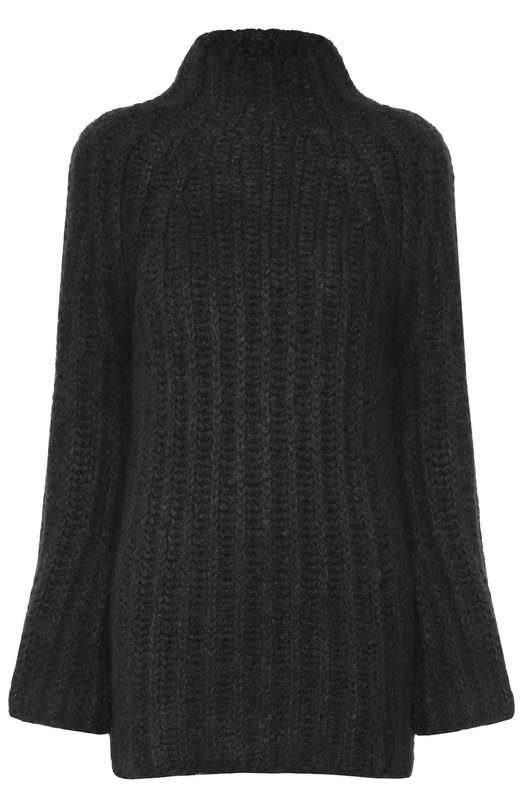Удлиненный шелковый свитер фактурной вязки Valentino 