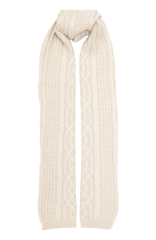 Кашемировый шарф фактурной вязки Johnstons Of Elgin
