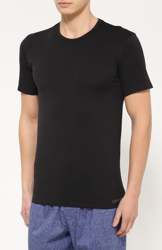 Хлопковая футболка с круглым вырезом Calvin Klein Underwear 