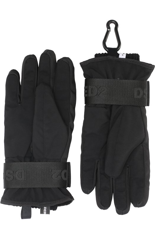 Утепленные перчатки с манжетами Dsquared2 