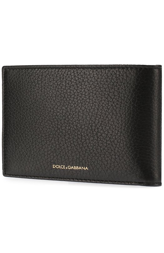 Кожаное портмоне с декоративной отделкой и отделениями для кредитных карт Dolce&Gabbana 