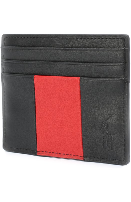 Кожаный футляр для кредитных карт с контрастной отделкой Polo Ralph Lauren 