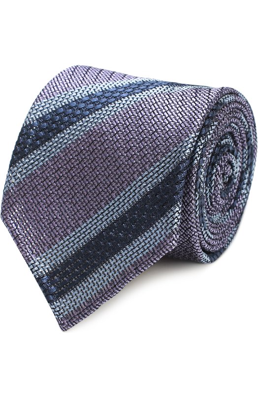 Шелковый галстук в полоску Brioni 