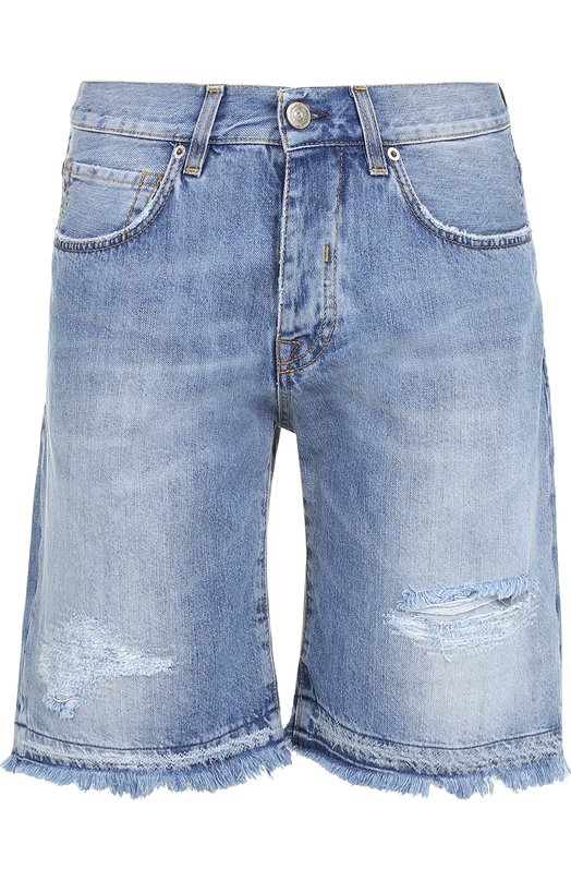 Джинсовые шорты с необработанным краем 2 Men Jeans 