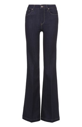 Расклешенные джинсы со стрелками Paige темно-синие | Фото №1