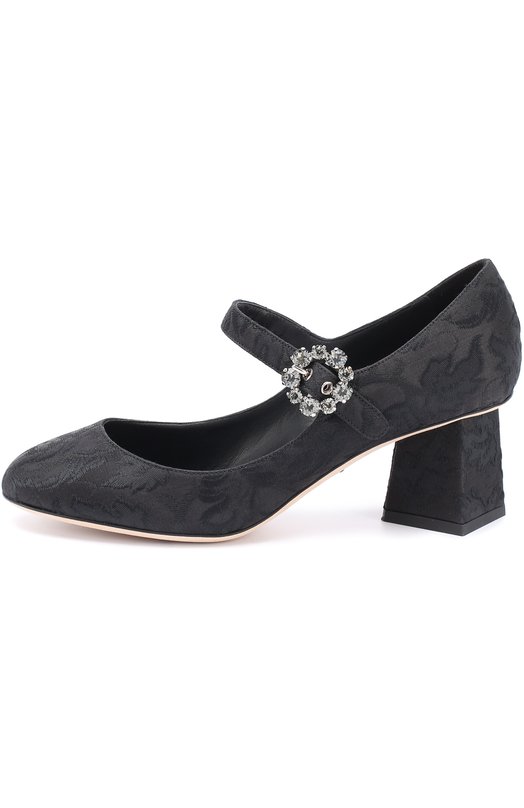 Парчовые туфли Vally на фигурном каблуке Dolce&Gabbana 