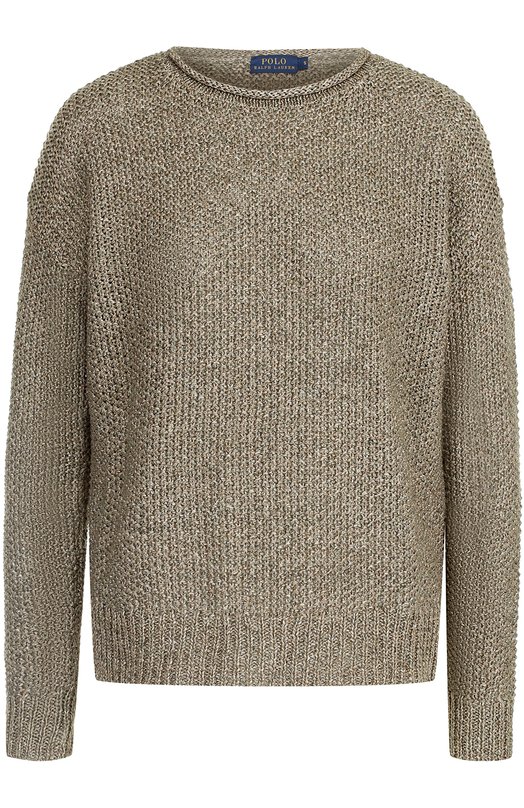 Пуловер фактурной вязки с круглым вырезом Polo Ralph Lauren 
