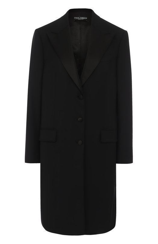 Пальто прямого кроя с широкими лацканами Dolce&Gabbana 