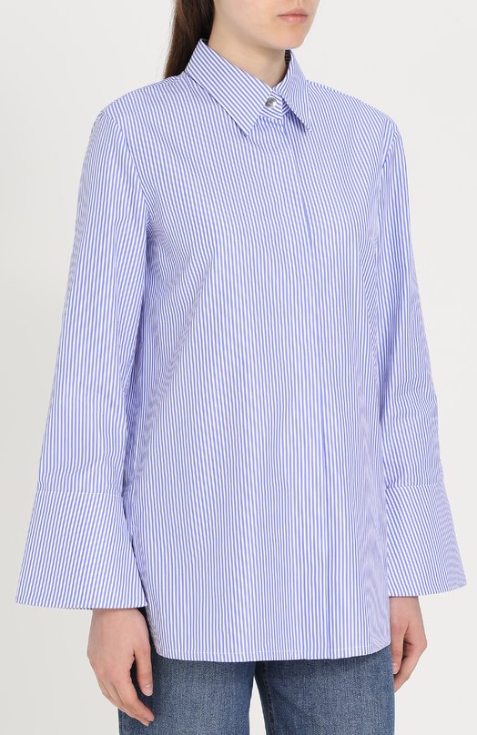 Блуза в полоску с расклешенными рукавами Escada Sport 
