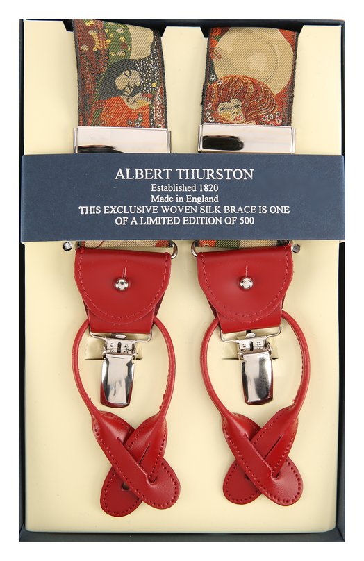 Подтяжки с отделкой из натуральной кожи Albert Thurston 