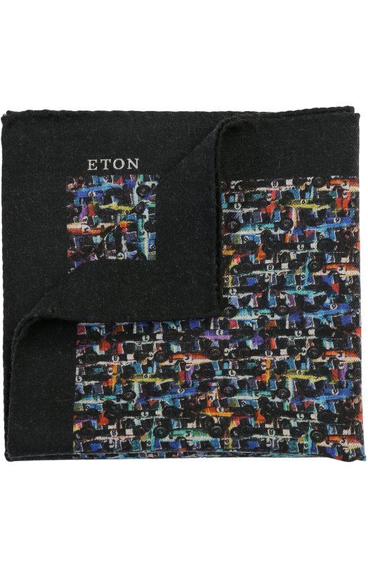 Шерстяной платок с принтом Eton 
