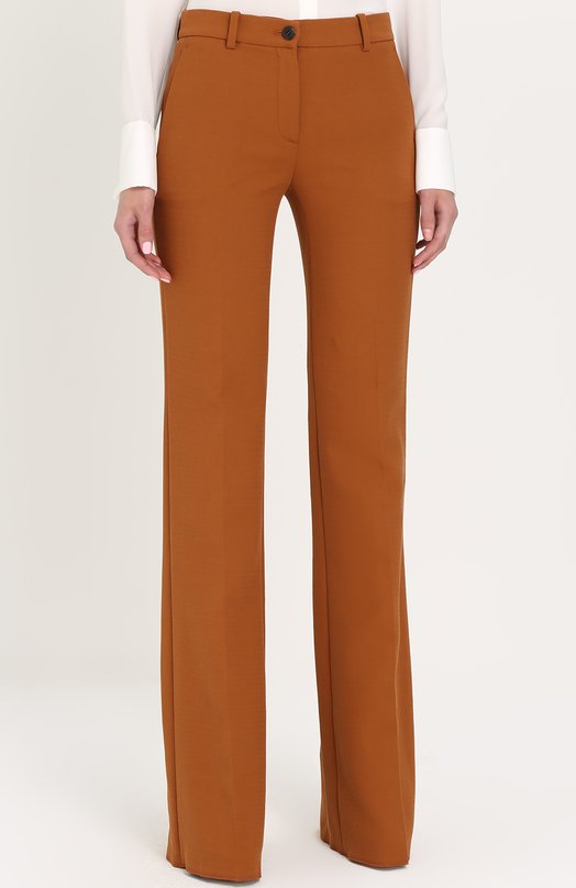 Расклешенные брюки со стрелками и карманами Roberto Cavalli 