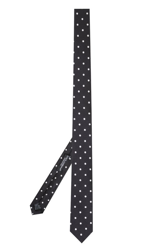 Шелковый галстук с узором Dolce&Gabbana 