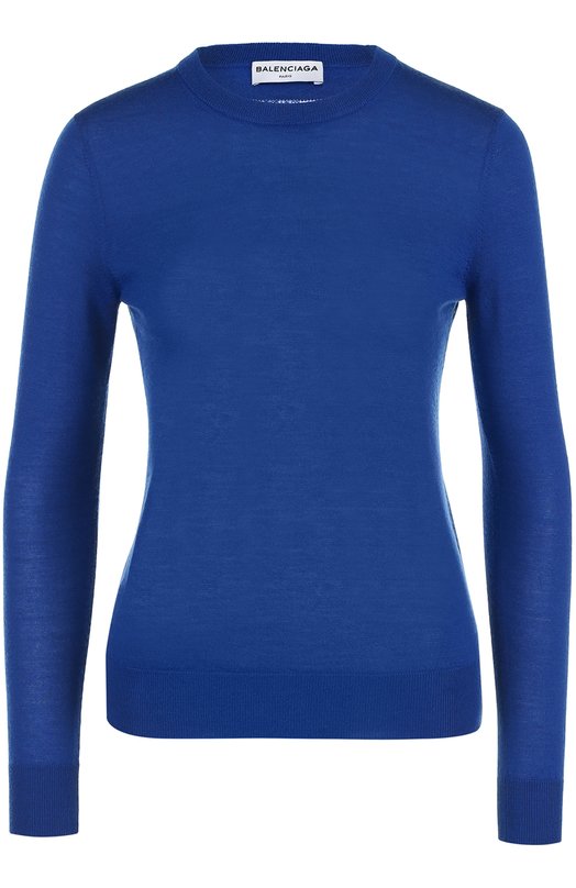 Кашемировый пуловер с круглым вырезом Balenciaga 