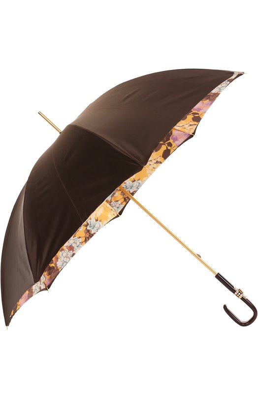 Зонт-трость с принтом и декором на ручке Pasotti Ombrelli 