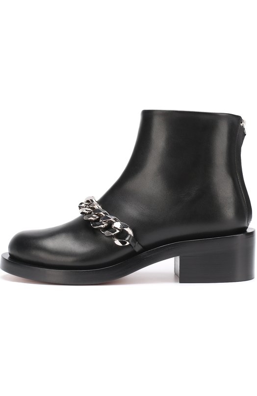 Кожаные ботинки с массивной цепью Givenchy 