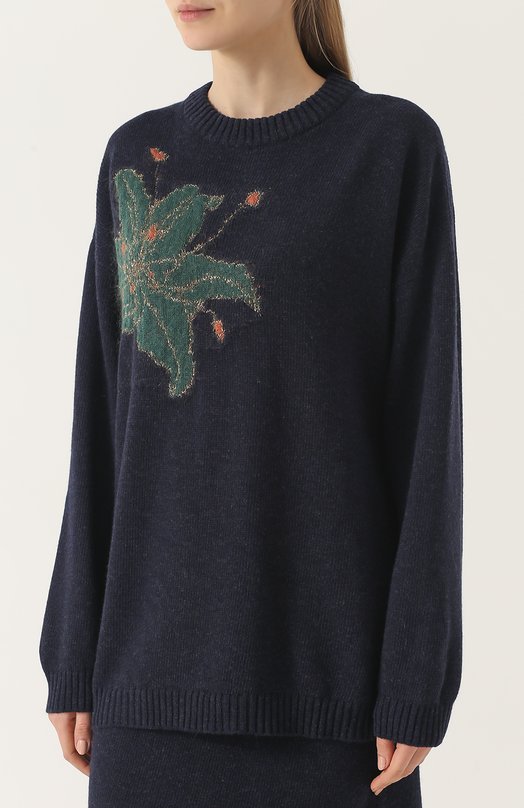 Пуловер свободного кроя с цветочным принтом Tak.ori 