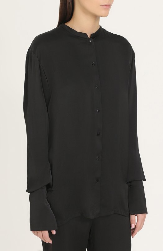 Удлиненная блуза с воротником-стойкой Ilaria Nistri 