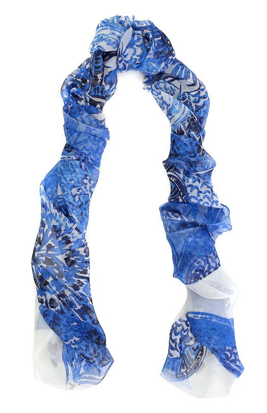 Шелковый шарф с принтом St. John 