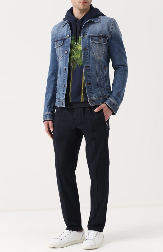 Джинсовая куртка с контрастной прострочкой Dolce&Gabbana 