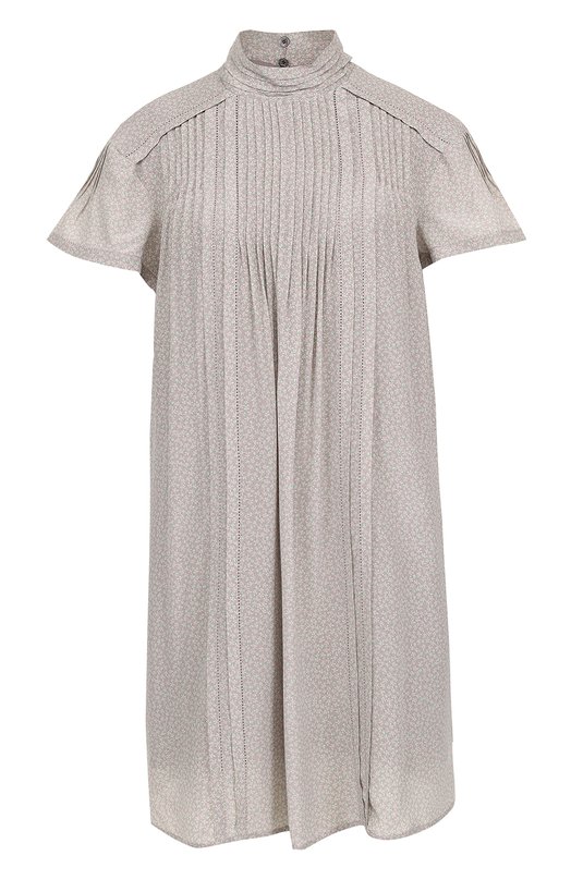 Шелковое мини-платье свободного кроя Burberry 