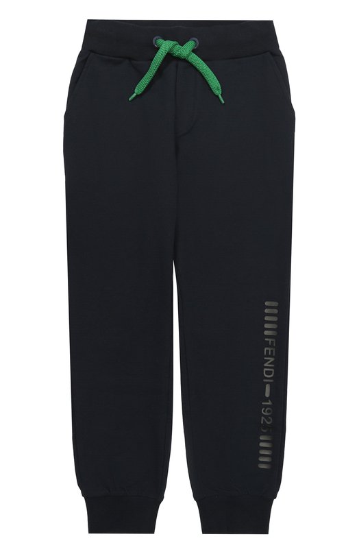 Спортивные брюки с эластичными манжетами и аппликацией Fendi 2232564