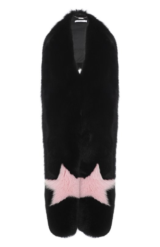 Удлиненный меховой жилет из меха лисы Givenchy 