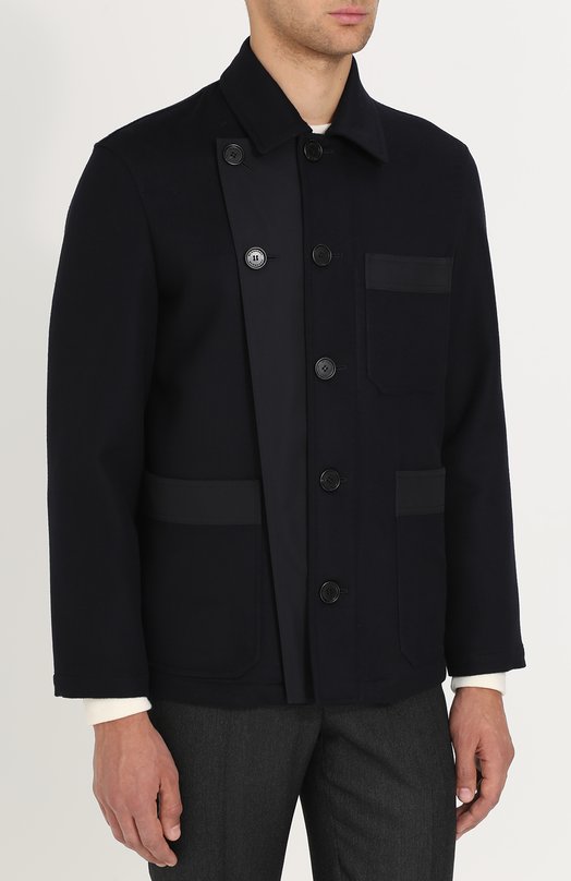 Укороченное кашемировое пальто с накладными карманами Burberry 