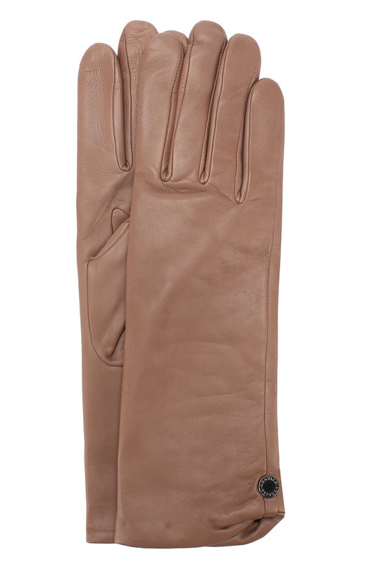 Кожаные перчатки с подкладкой из шерсти AGNELLE 