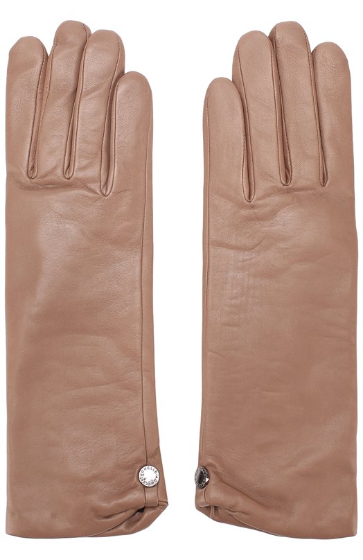 Кожаные перчатки с подкладкой из шерсти AGNELLE 