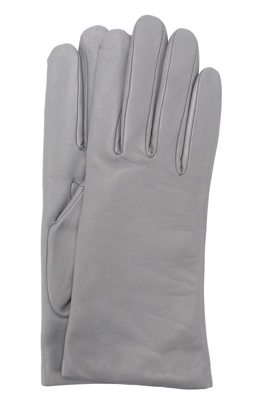 Кожаные перчатки с подкладкой из кашемира и шерсти AGNELLE 