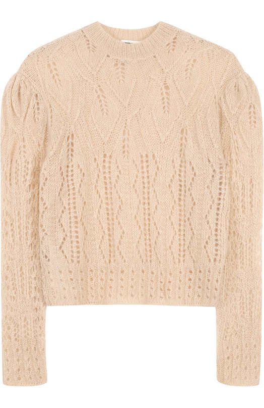 Пуловер фактурной вязки с круглым вырезом MCQ 