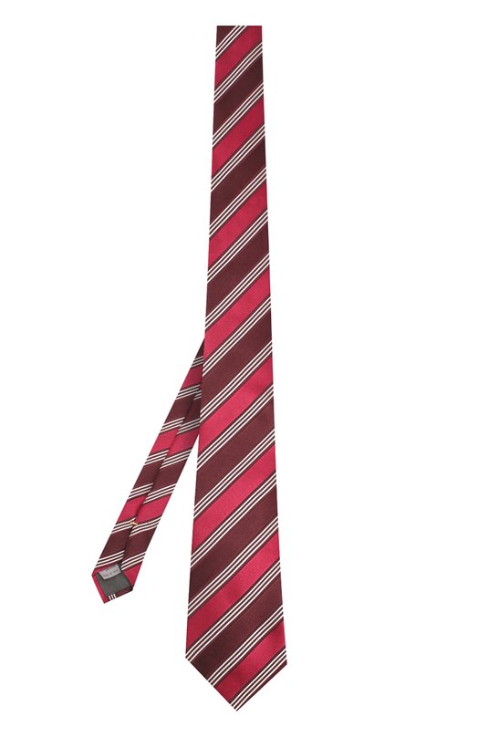 Шелковый галстук в полоску Canali 