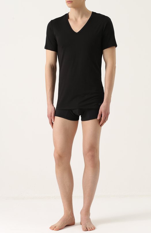 Хлопковая футболка с V-образным вырезом Calvin Klein Underwear 