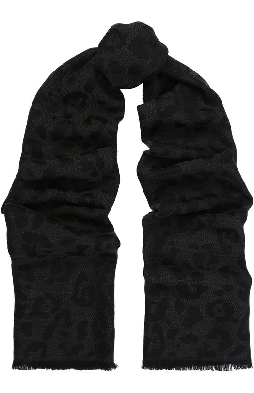 Шерстяной шарф с необработанным краем Lanvin 