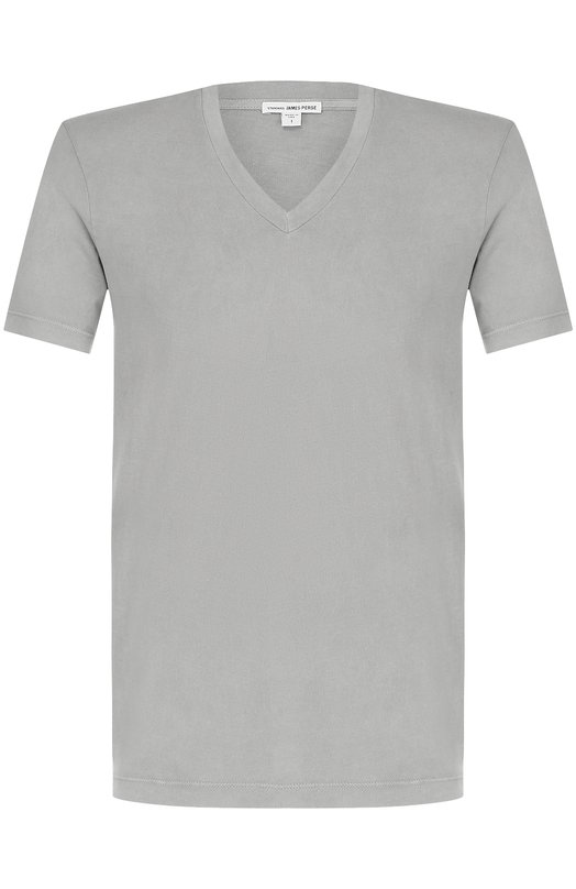 Хлопковая футболка с V-образным вырезом James Perse 