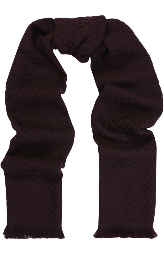 Шерстяной шарф с необработанным краем Canali 