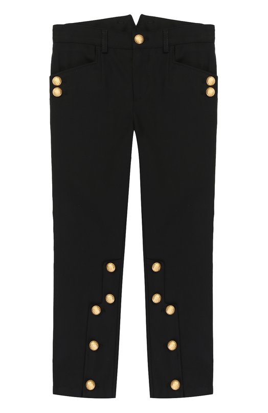 Хлопковые брюки с декоративными пуговицами Dolce&Gabbana 2316038