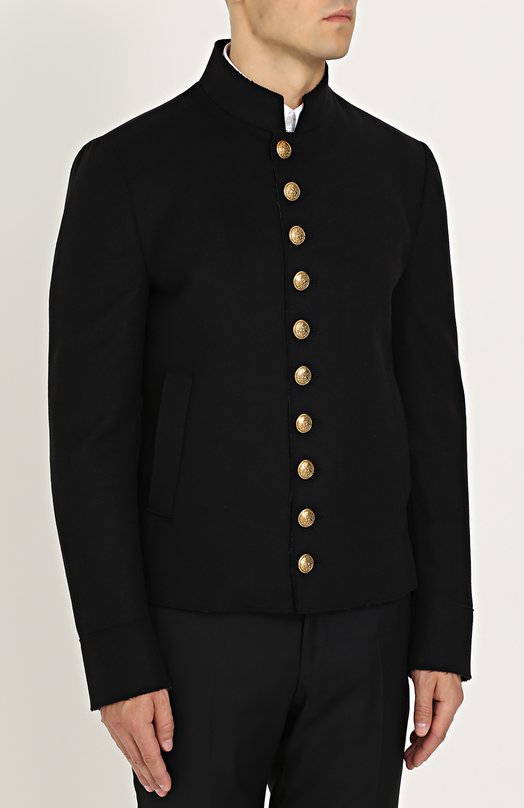 Шерстяная куртка с декоративно отделкой Dolce&Gabbana 