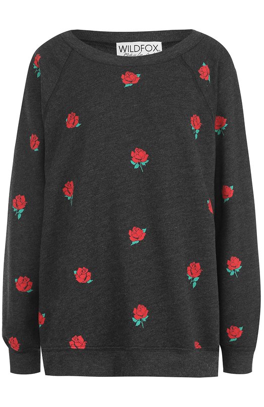 Пуловер свободного кроя с цветочным принтом WildFox 
