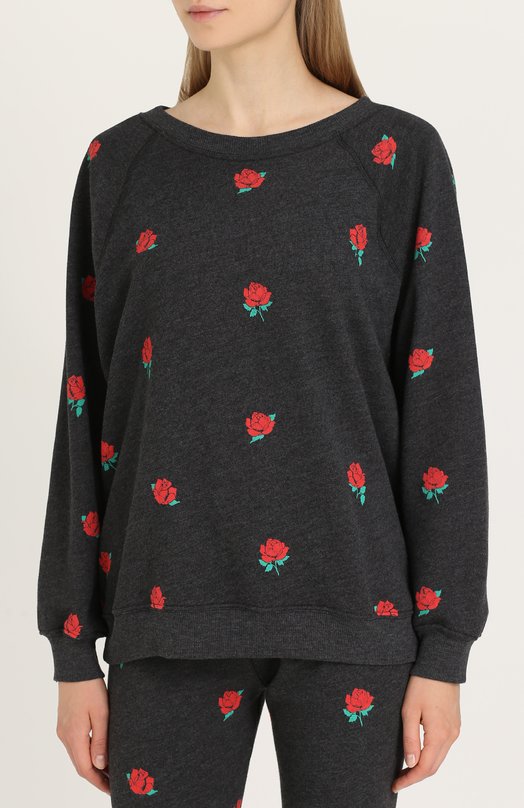 Пуловер свободного кроя с цветочным принтом WildFox 