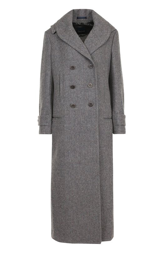 Двубортное шерстяное пальто с капюшоном Y3 
