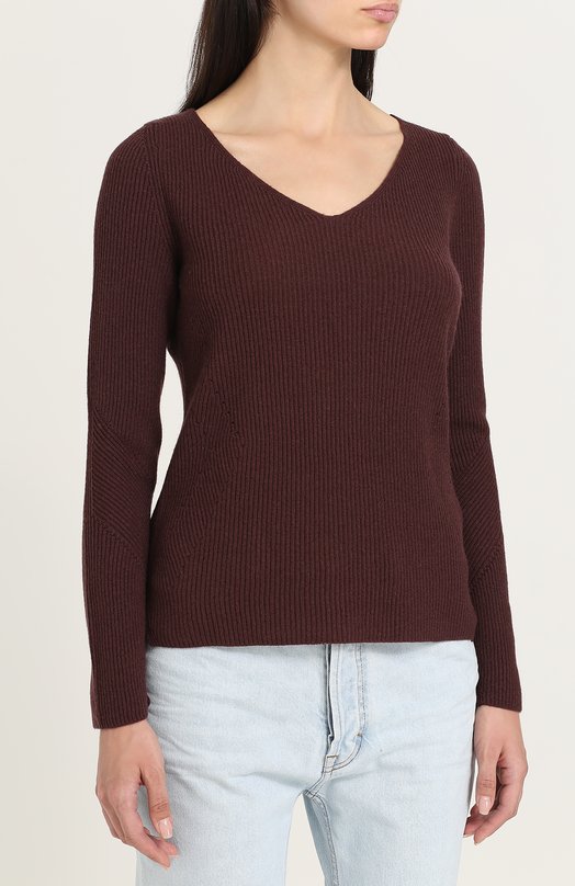 Кашемировый пуловер с V-образным вырезом DOROTHEE SCHUMACHER 