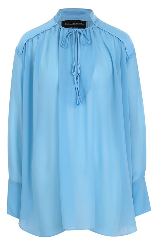 Блуза свободного кроя с воротником-стойкой By Malene Birger 